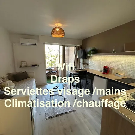 Studio-terrasse-clim-vue Degagee Apartment *